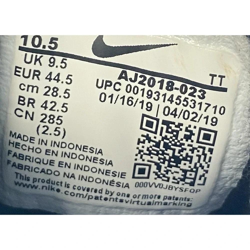 Nike Sneakers Mens 10.5 Air Max 95 Se Windbreaker Black AJ2018-023 Casual Shoes